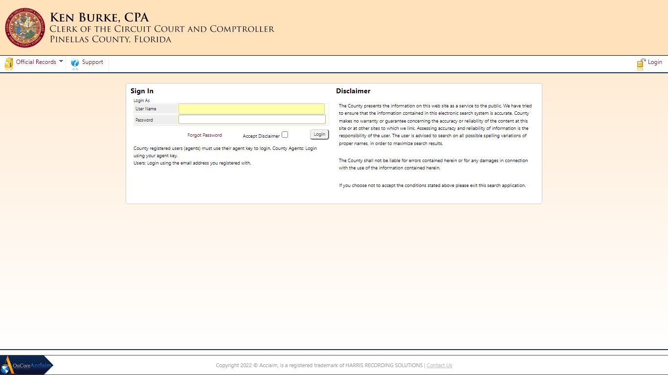 Pinellas County Public Records